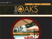 Tablet Screenshot of oaksofleaguecity.com
